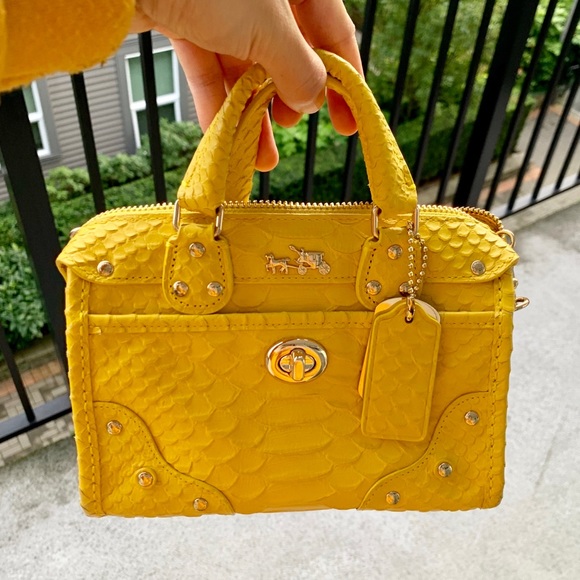 Authentic Coach mini crossbody chain bag
